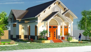 Mẫu nhà cấp 4 hiện đại chi phí thấp tại TDCONS