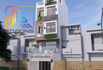 Thiết kế kiến trúc gia đình Anh Niềm- chị Hoa ( Tân Bình )