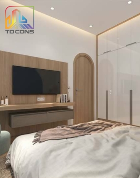 Thi công nội thất nhà phố hiện đại - Gia Đình Chị Nga (Mộc Hóa - Long An)