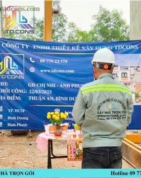 Thi công xây dựng Gia đình Chị Nhi - Anh Phụng (Bình Dương)