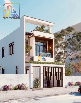 Mẫu nhà phố hiện đại 1 trệt 1 lầu tại TP.HCM