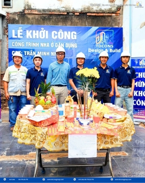 Thi công xây dựng Gia đình Chị Thu (Bình Phước)