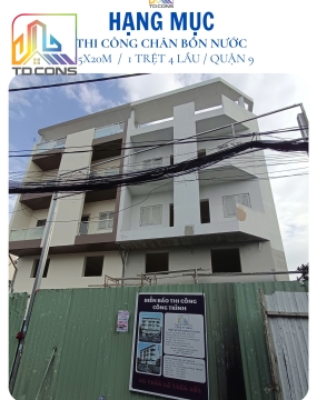 Thi công lắp đặt chân bồn nước (TP Thủ Đức)