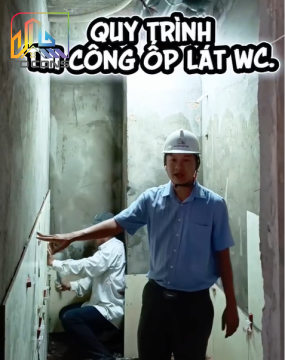 Công tác thi công ốp lát WC (TP Thủ Đức)