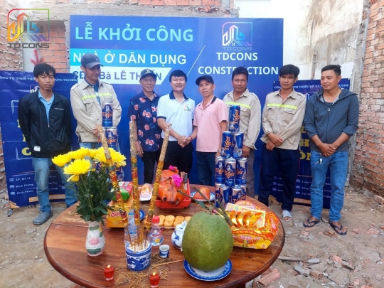 XÂY NHÀ TRỌN GÓI BÁC ẨN THỦ ĐỨC( thép sàn trệt )