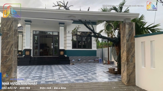 Nhà ở dân dụng | Nhà vườn mái Nhật (TP Quảng Ngãi)