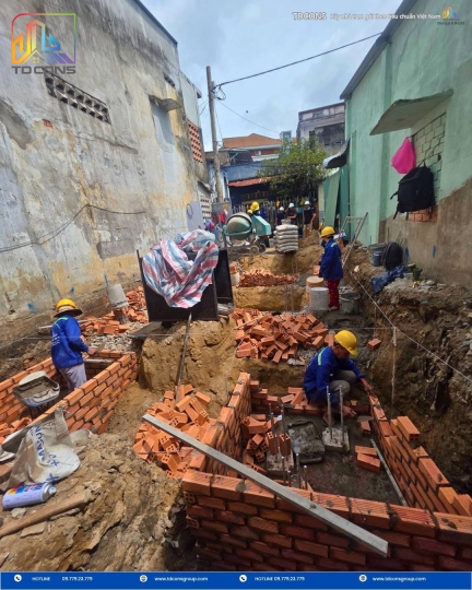  Hạng Mục Thi Công Xây Hố Móng Tại Công Trình Nhà Ở Dân Dụng 4 Tầng (TP. HỒ CHÍ MINH)
