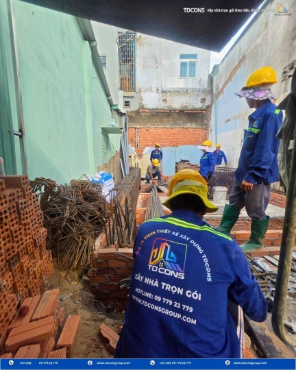 Hạng Mục Thi Công Thép Dầm Móng Cho Công Trình Nhà Ở Dân Dụng 4 Tầng Tại TP.HCM