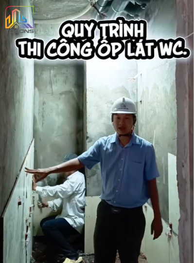 Công tác thi công ốp lát WC (TP Thủ Đức)